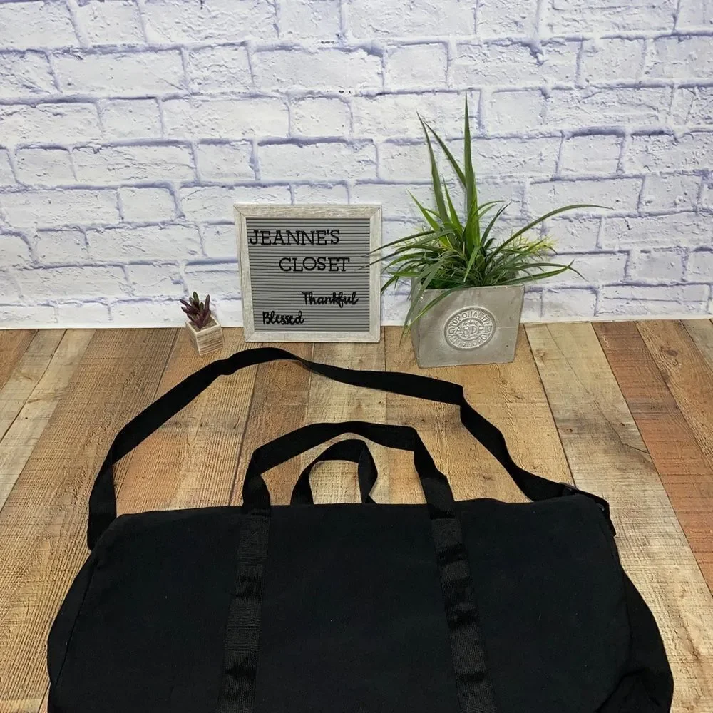 Carolina Herrera Bad Boy black duffle bag gym sport weekender overnight